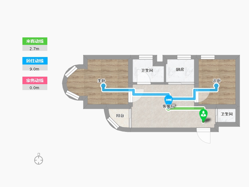 湖北省-黄冈市-凯悦华庭-30.67-户型库-动静线