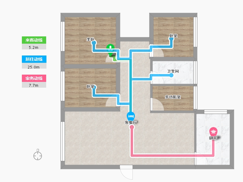 广东省-深圳市-嘉华花园西区-72.01-户型库-动静线