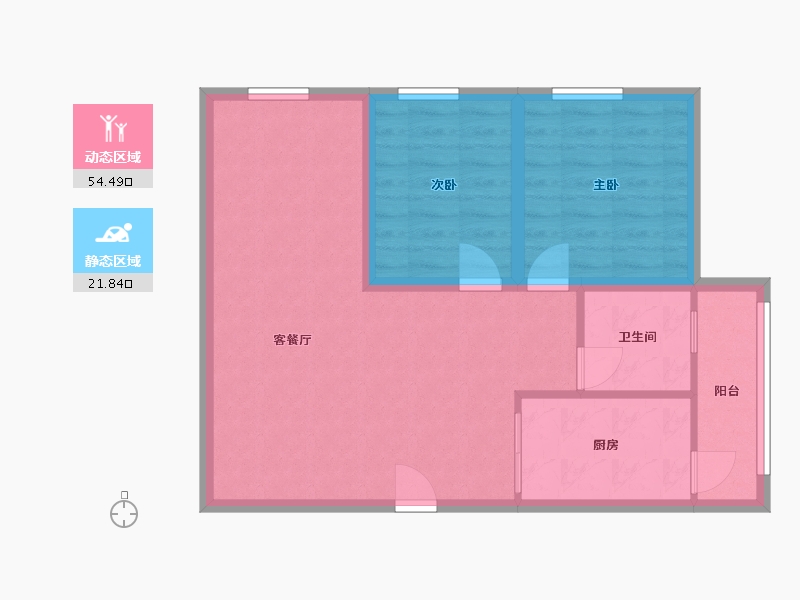 广东省-深圳市-官龙名苑-68.59-户型库-动静分区