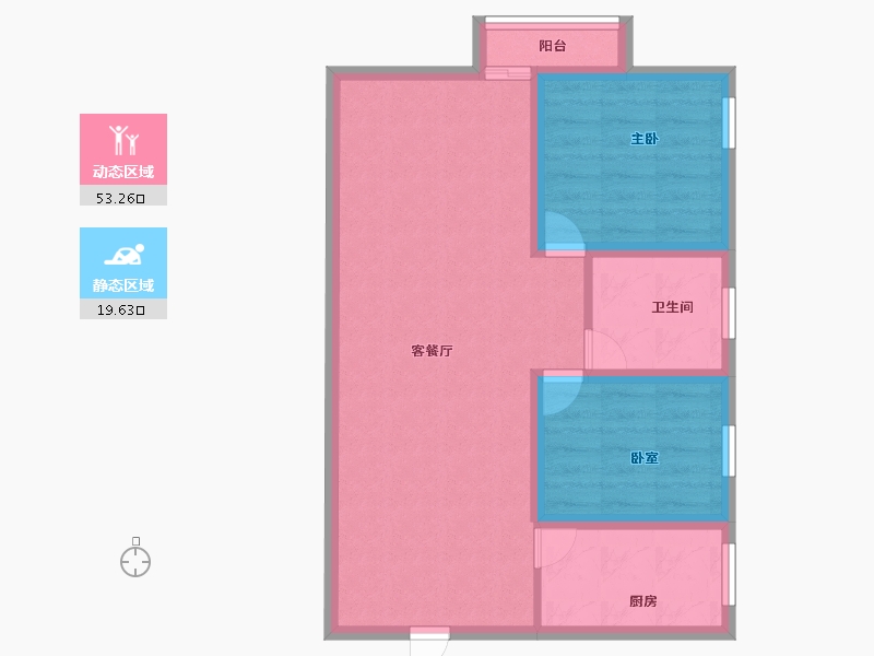 广东省-深圳市-旺业豪苑-64.80-户型库-动静分区