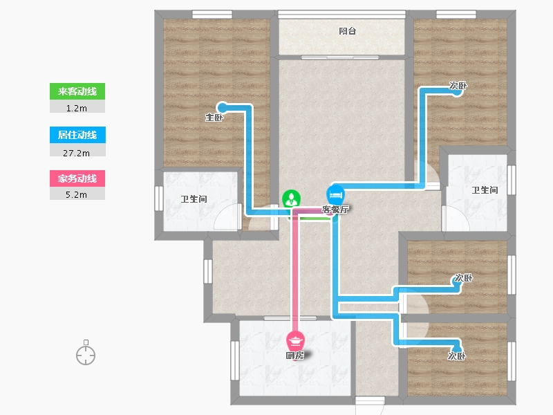 广东省-深圳市-山水情家园-93.06-户型库-动静线