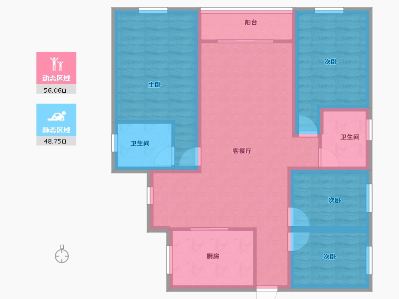 广东省-深圳市-山水情家园-93.06-户型库-动静分区