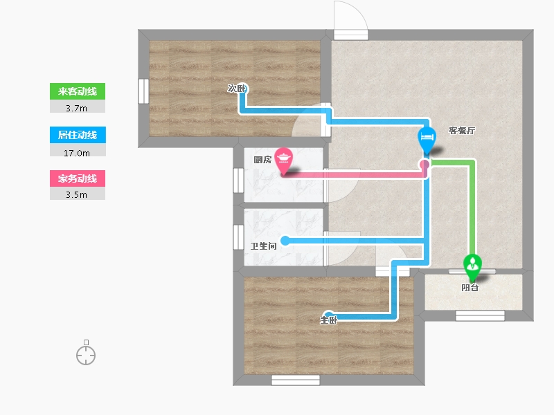 广东省-深圳市-新银座大厦-48.80-户型库-动静线