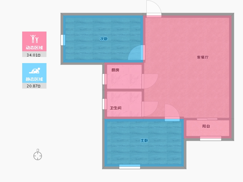 广东省-深圳市-新银座大厦-48.80-户型库-动静分区