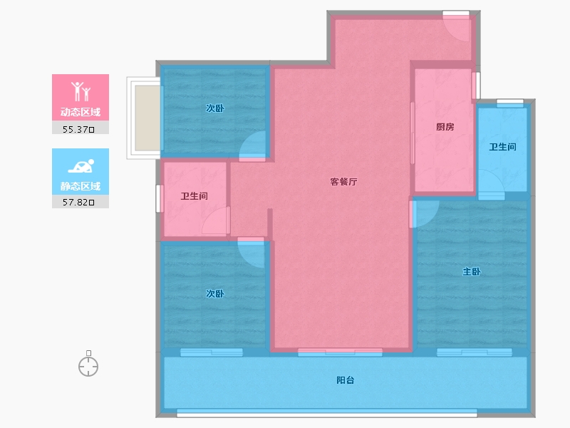 云南省-昆明市-万科城-102.01-户型库-动静分区