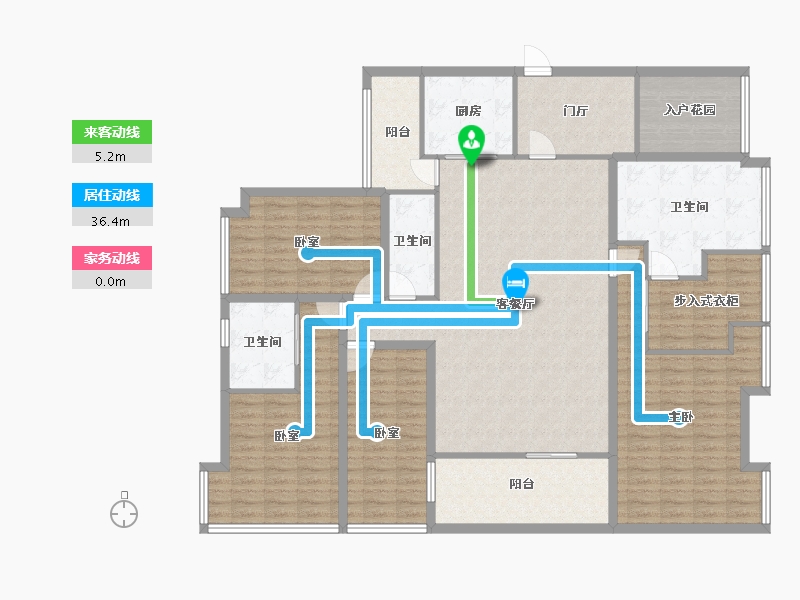 广东省-深圳市-汇龙湾花园-173.95-户型库-动静线