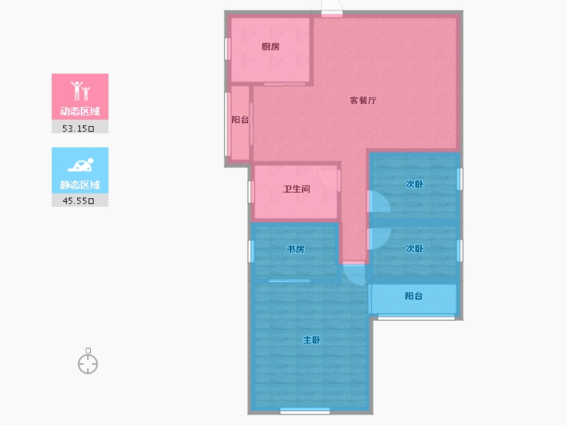 广东省-深圳市-万象新园-88.26-户型库-动静分区