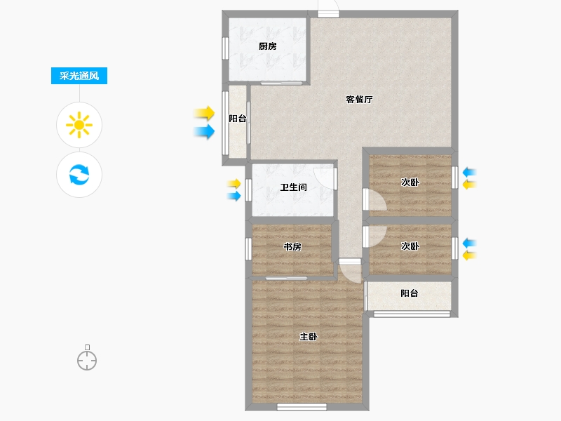 广东省-深圳市-万象新园-88.26-户型库-采光通风