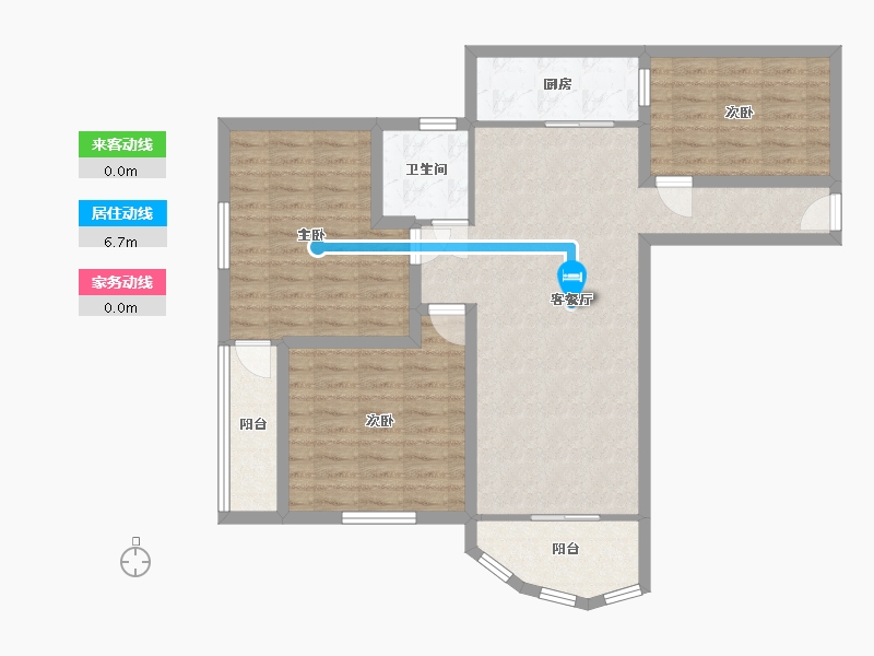 广东省-深圳市-天源大厦-94.30-户型库-动静线