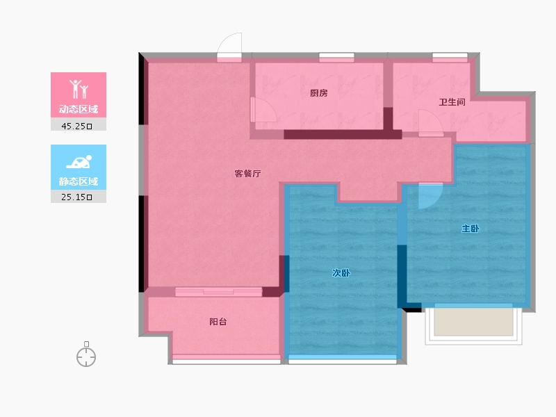 安徽省-合肥市-和悦庐鸣-61.99-户型库-动静分区