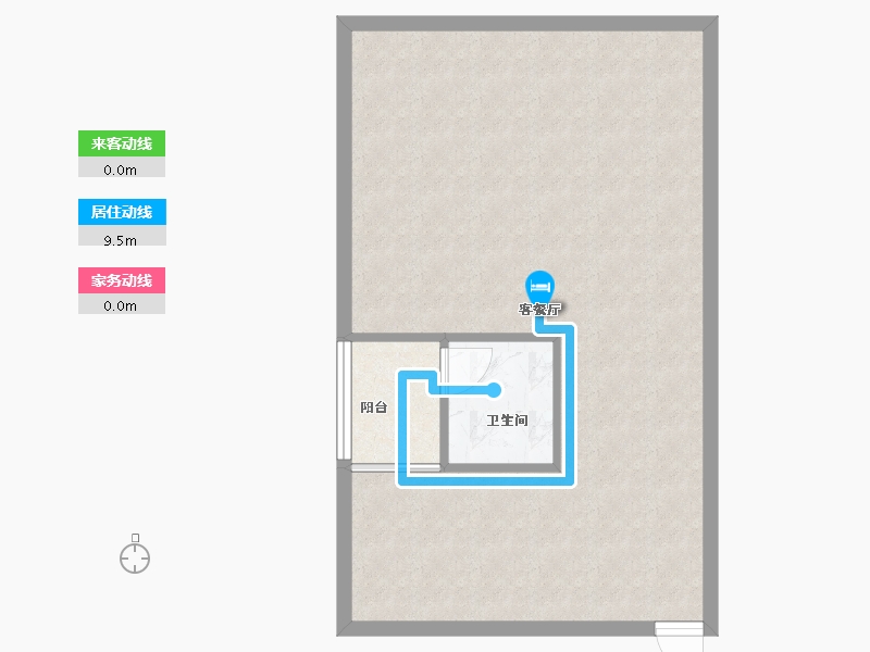 广东省-深圳市-天健时尚空间名苑-55.22-户型库-动静线