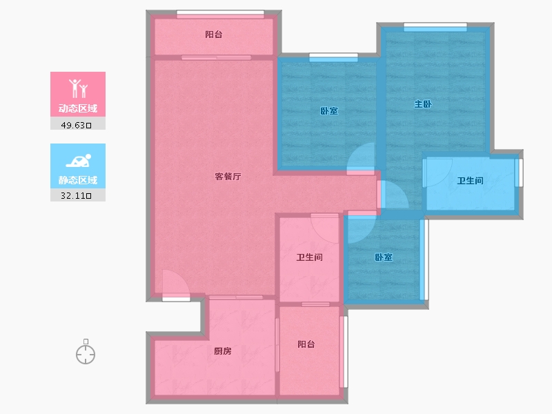 广东省-深圳市-中海锦城-72.26-户型库-动静分区