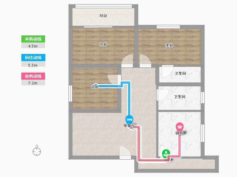 广东省-深圳市-汇鑫花园-79.58-户型库-动静线