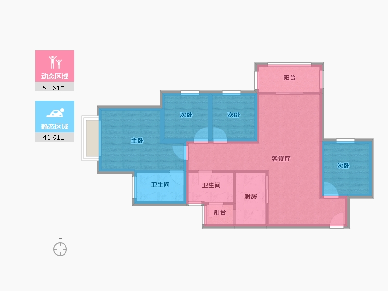 广东省-深圳市-星河银湖谷-82.43-户型库-动静分区