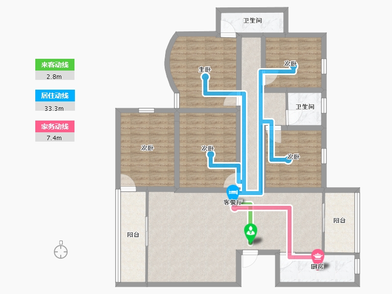 广东省-深圳市-官龙名苑-119.88-户型库-动静线