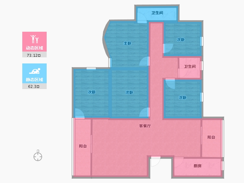 广东省-深圳市-官龙名苑-119.88-户型库-动静分区