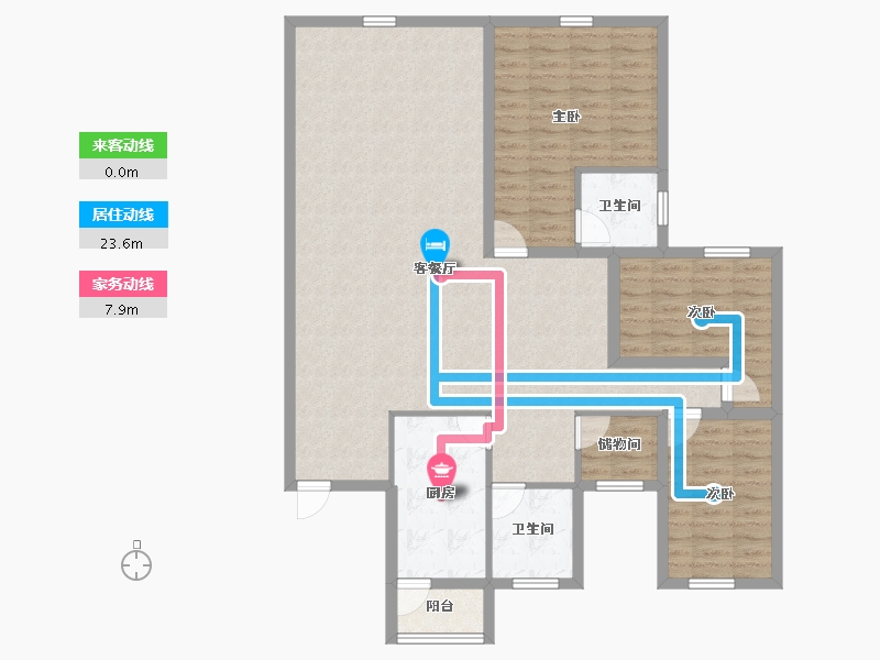 广东省-深圳市-百仕达花园(一期)-117.90-户型库-动静线