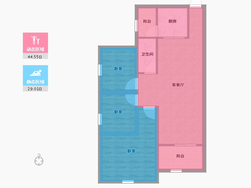 广东省-深圳市-合正汇一城-65.03-户型库-动静分区