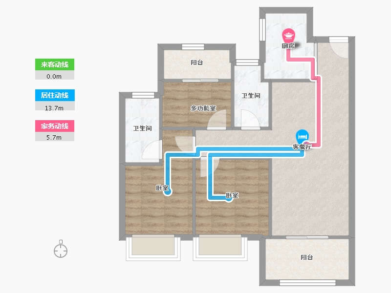 福建省-福州市-国贸上江原-71.86-户型库-动静线