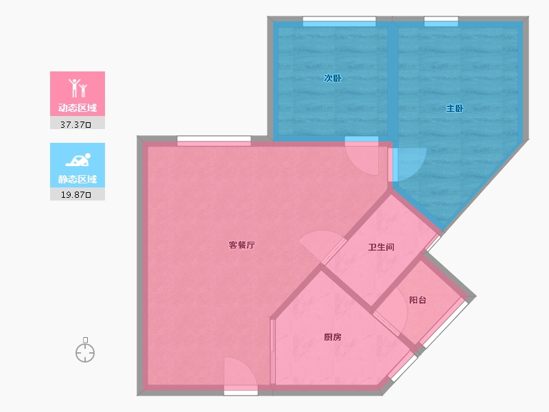 广东省-深圳市-跃华园-51.38-户型库-动静分区