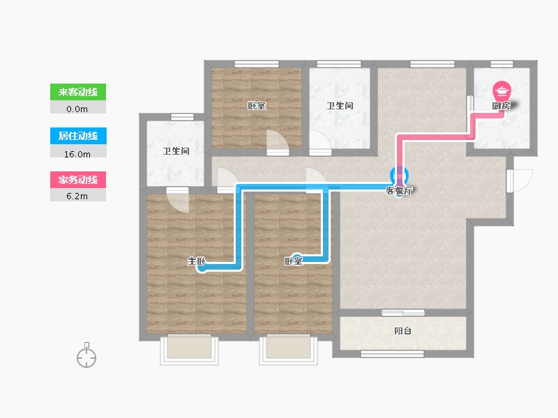 陕西省-榆林市-锦天城-116.00-户型库-动静线