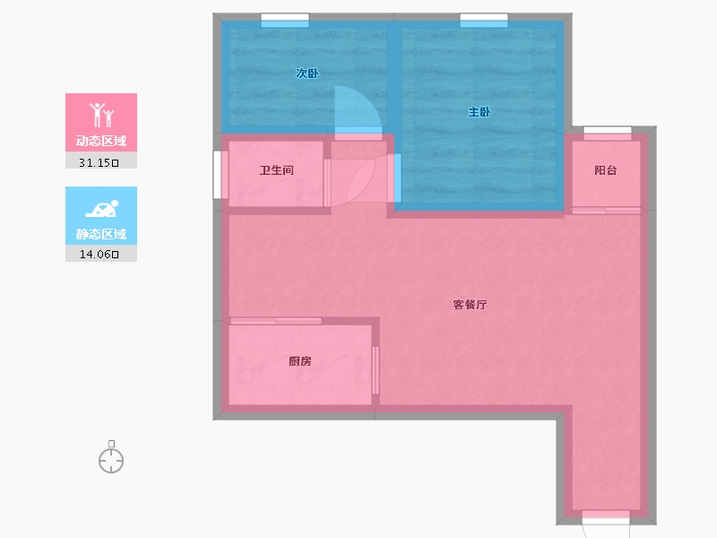 广东省-深圳市-龙景花园-39.39-户型库-动静分区