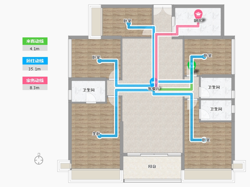 广东省-深圳市-山海上园-140.48-户型库-动静线