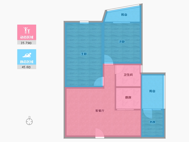 广东省-深圳市-港逸豪庭-72.80-户型库-动静分区