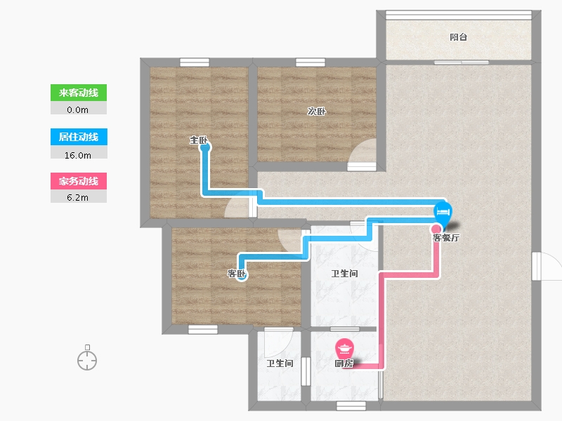 广东省-深圳市-富源花园-88.24-户型库-动静线