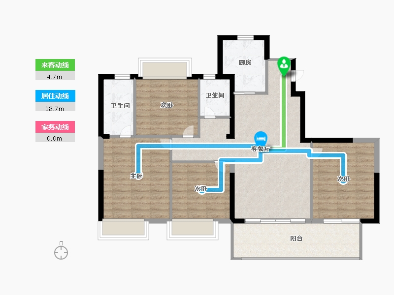 福建省-福州市-榕发栖湖郡-100.99-户型库-动静线