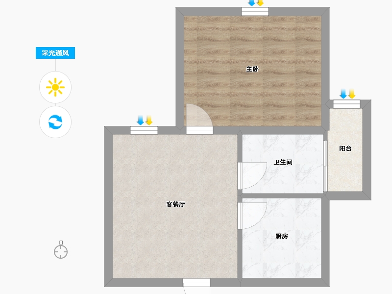 广东省-深圳市-风格名苑-42.04-户型库-采光通风