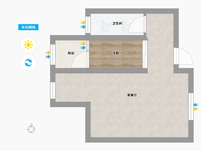 广东省-深圳市-时代骄子大厦-28.72-户型库-采光通风