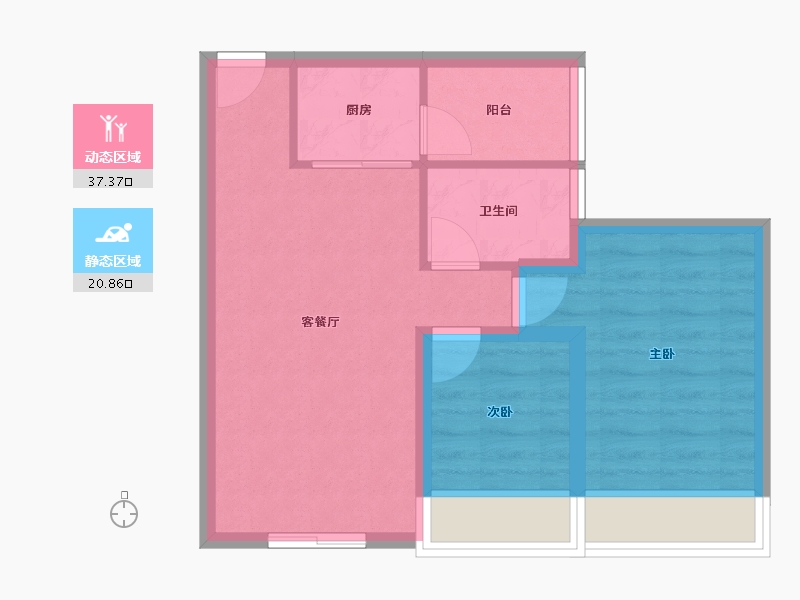 广东省-深圳市-南海大厦-51.95-户型库-动静分区