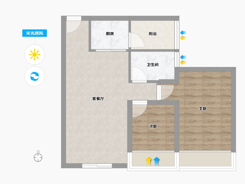 广东省-深圳市-南海大厦-51.95-户型库-采光通风