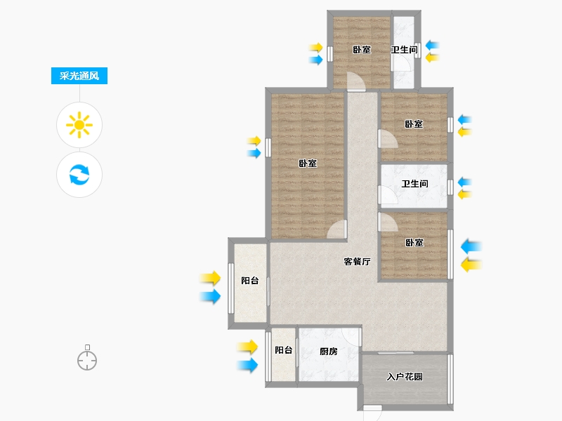 广东省-深圳市-宏发领域-105.04-户型库-采光通风