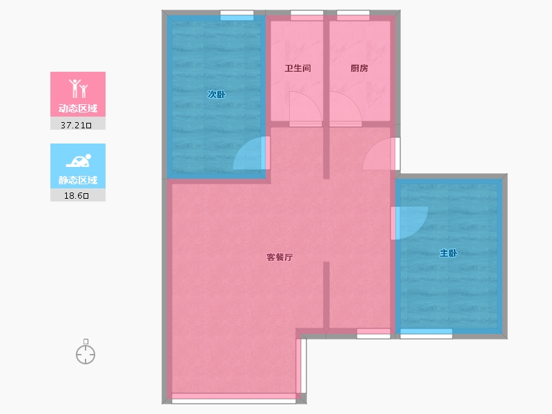 广东省-深圳市-贝丽花园-49.28-户型库-动静分区