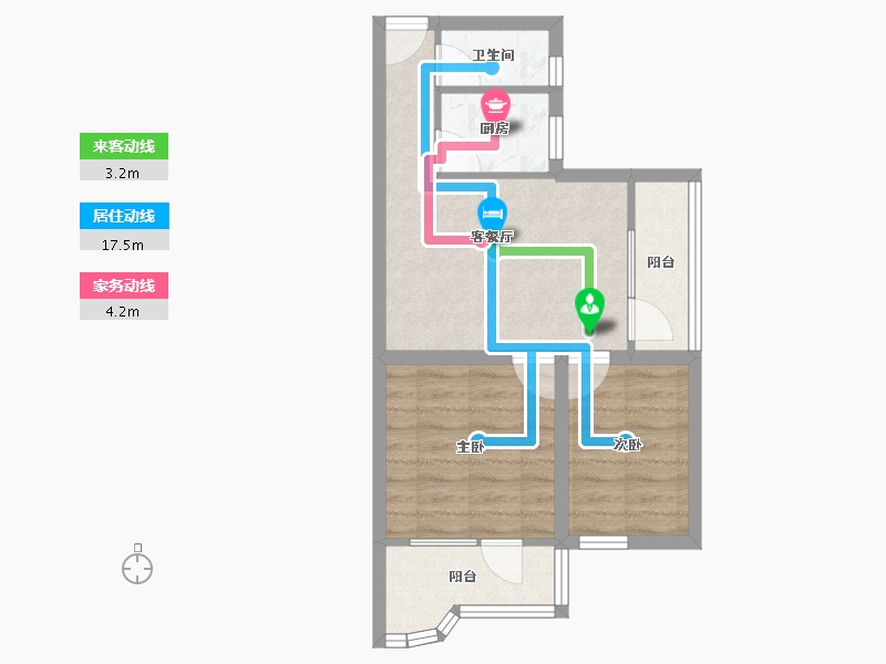 广东省-深圳市-翠竹苑-48.06-户型库-动静线