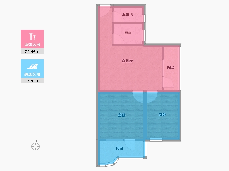 广东省-深圳市-翠竹苑-48.06-户型库-动静分区