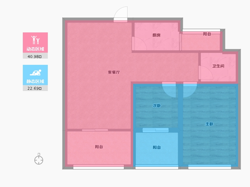 广东省-深圳市-金湖雅苑-56.00-户型库-动静分区