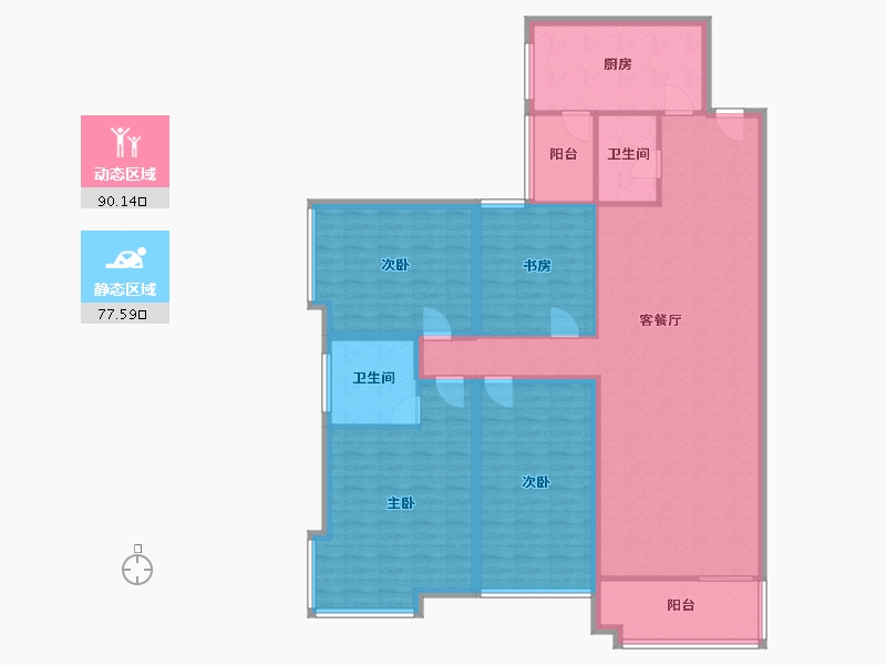 广东省-深圳市-荔香坊-152.59-户型库-动静分区