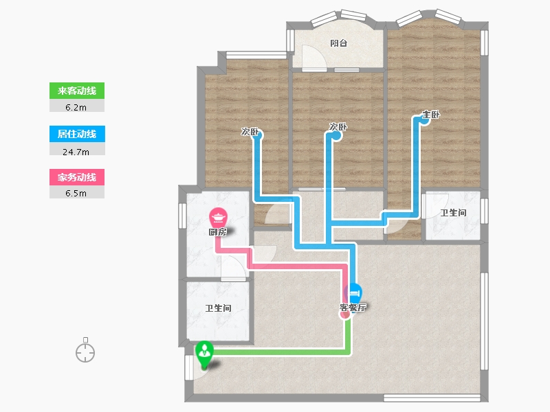 广东省-佛山市-百花苑-110.00-户型库-动静线