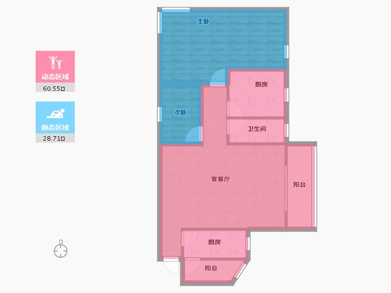 广东省-深圳市-鸿翔花园-80.10-户型库-动静分区