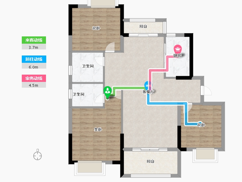 江西省-吉安市-金榜时代-94.00-户型库-动静线