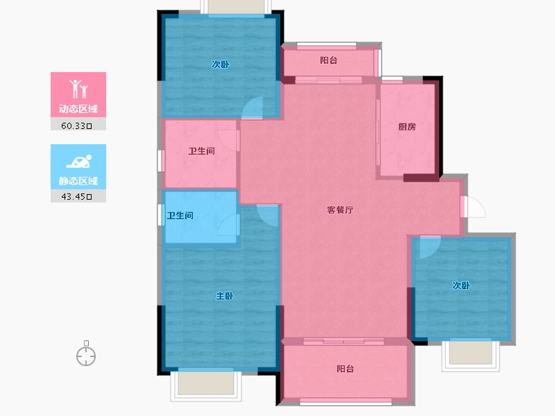 江西省-吉安市-金榜时代-94.00-户型库-动静分区