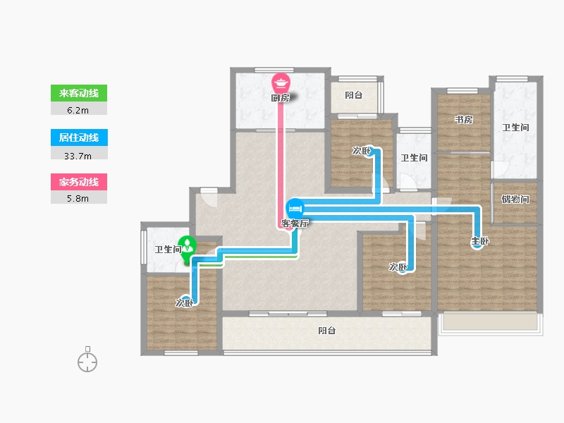 浙江省-杭州市-建发云启之江-159.16-户型库-动静线