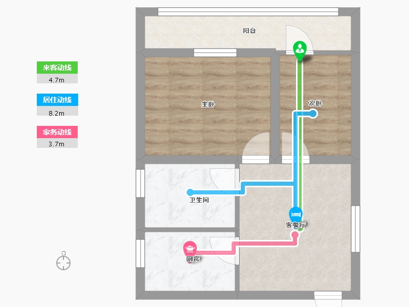 广东省-深圳市-翠竹苑-43.12-户型库-动静线