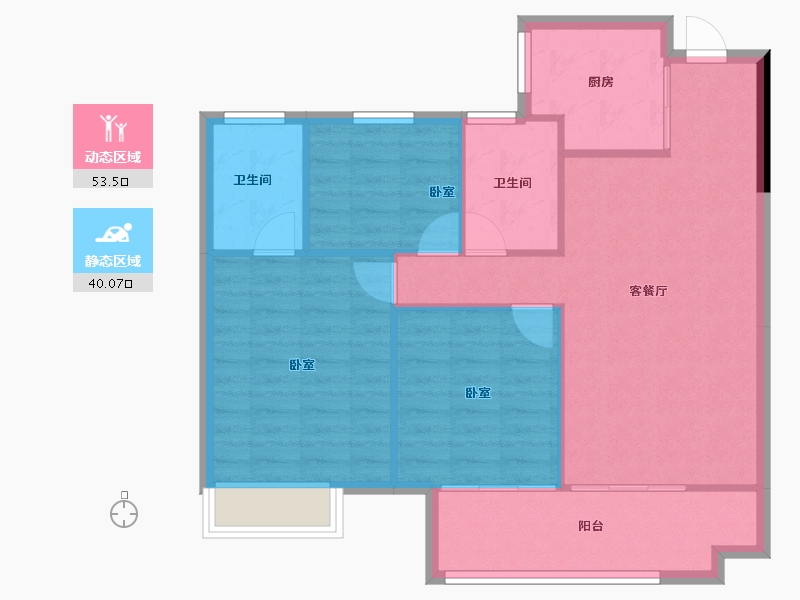 安徽省-阜阳市-建投启元-85.68-户型库-动静分区