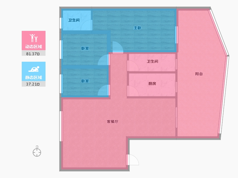 广东省-深圳市-南国丽城-107.00-户型库-动静分区