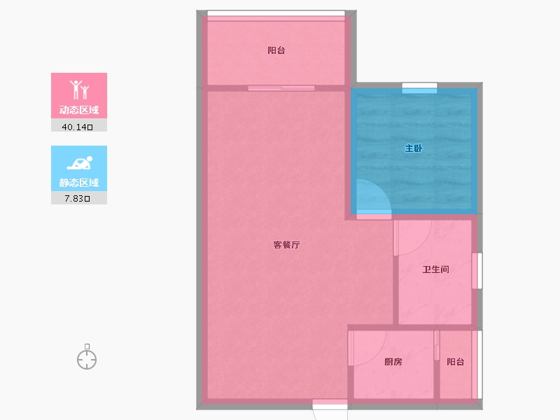 广东省-深圳市-风格名苑-42.72-户型库-动静分区