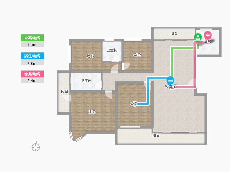 广东省-深圳市-官龙名苑-144.09-户型库-动静线